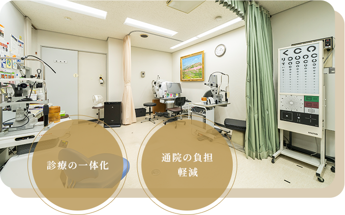 診療の一体化 | 通院の負担軽減